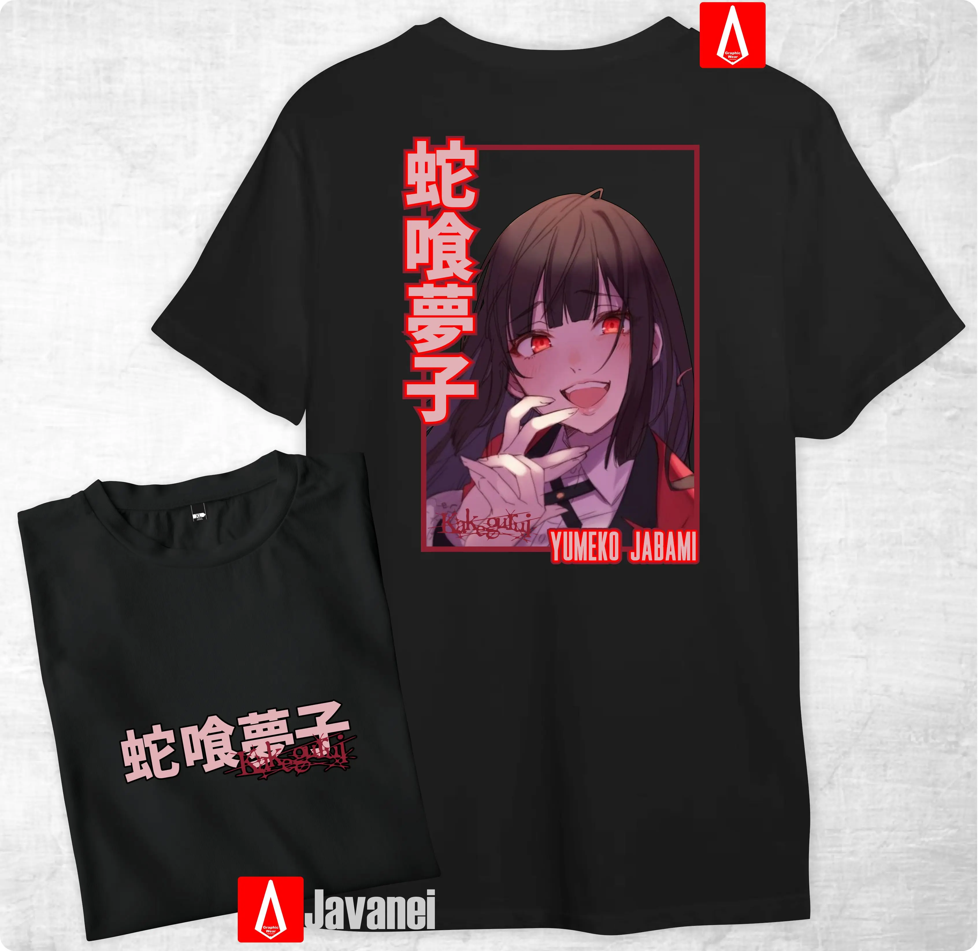 Anime yumeko jabami kakegurui manga wibu japan distro cotton combed 30s javanei