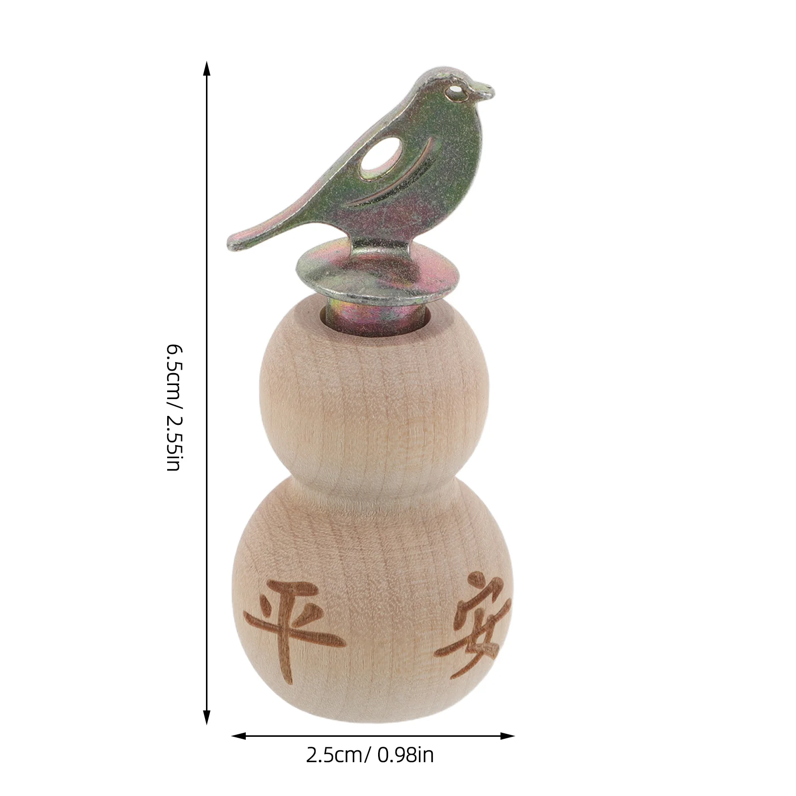 Vogelfluit Houten kalebasvormige realistische vogels Tjilpen Geluid Draagbaar oproepapparaat voor natuurverkenning Vogeltrainingfeest