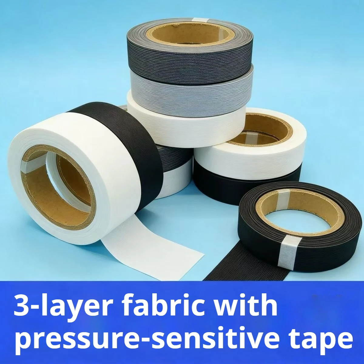 3-Layer Lycar Elastic PU Waterproof Seam Sealing Tape Iron on Fusing Repair Tape for Wetsuit Wader Marine Suit