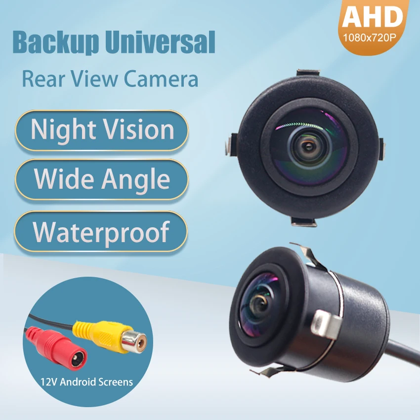 AHD 1080P Car Dynamic Rear View Camera Car Reversing 170° Fisheye Lens Night Vision Waterproof HD Switchable Front View Camera