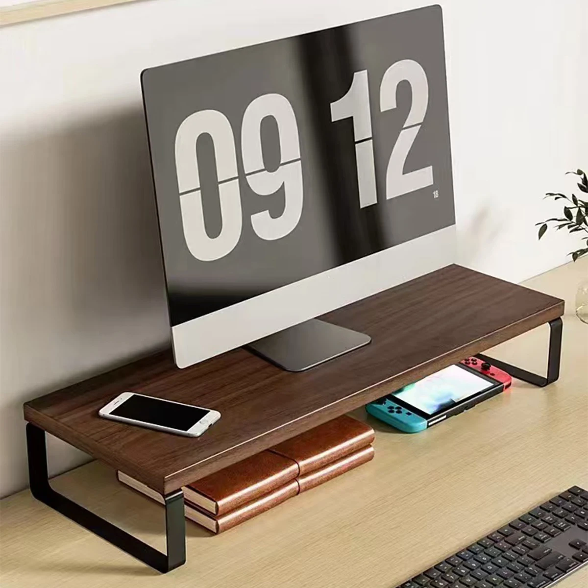 Monitor Riser Wood - Деревянная подставка-органайзер для монитора, разноцветная, для