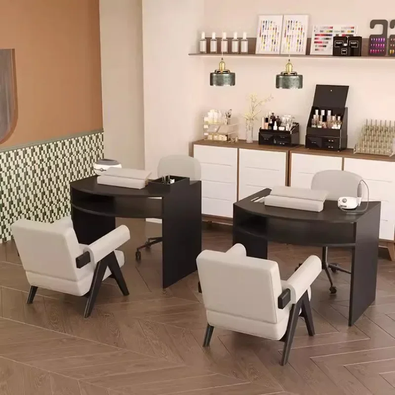 

Postmodern Makeup Modern Nail Tables Desk Repisas Designer Creative Nail Tables Trendy Drawers Mesa Manicura Home Furniture