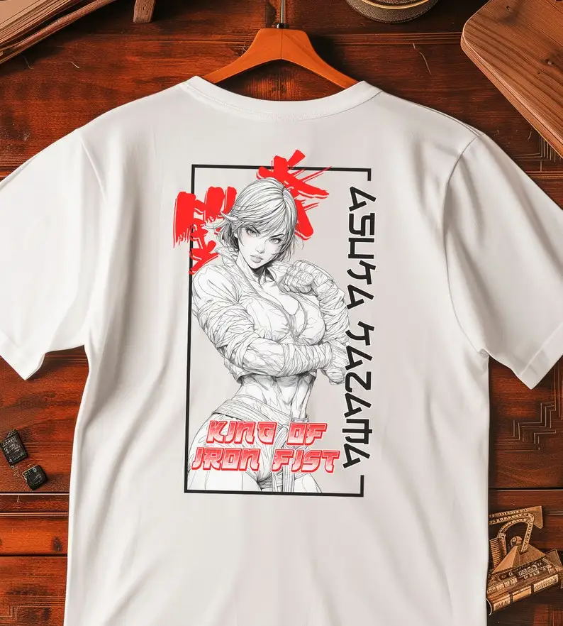 TEKKEN Asuka Kazama Anime TShirt | Softstyle Unisex Tee Gaming Streetwear Graphic T-Shirt Stylish Japanese Anime Shirt