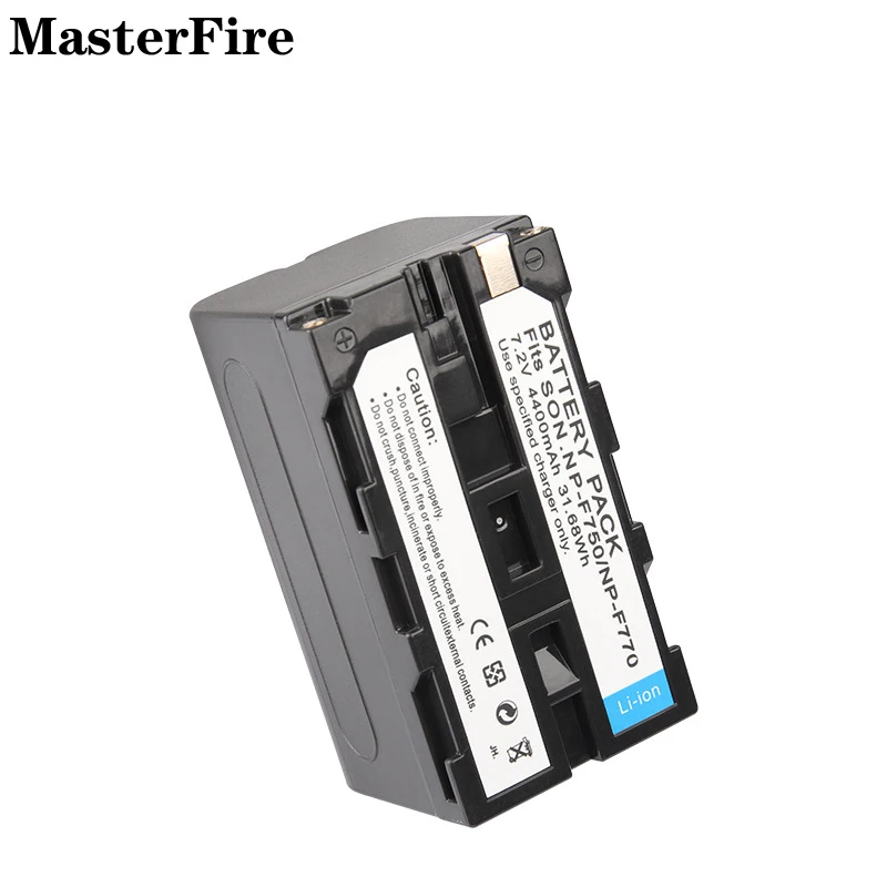 7.2V 4400mah Photographic Lamp Battery NP-F750 NP-F770 for Sony CCD-TRV35 TRV92 TR97 RV100 Monitor LED Video Light Batteries