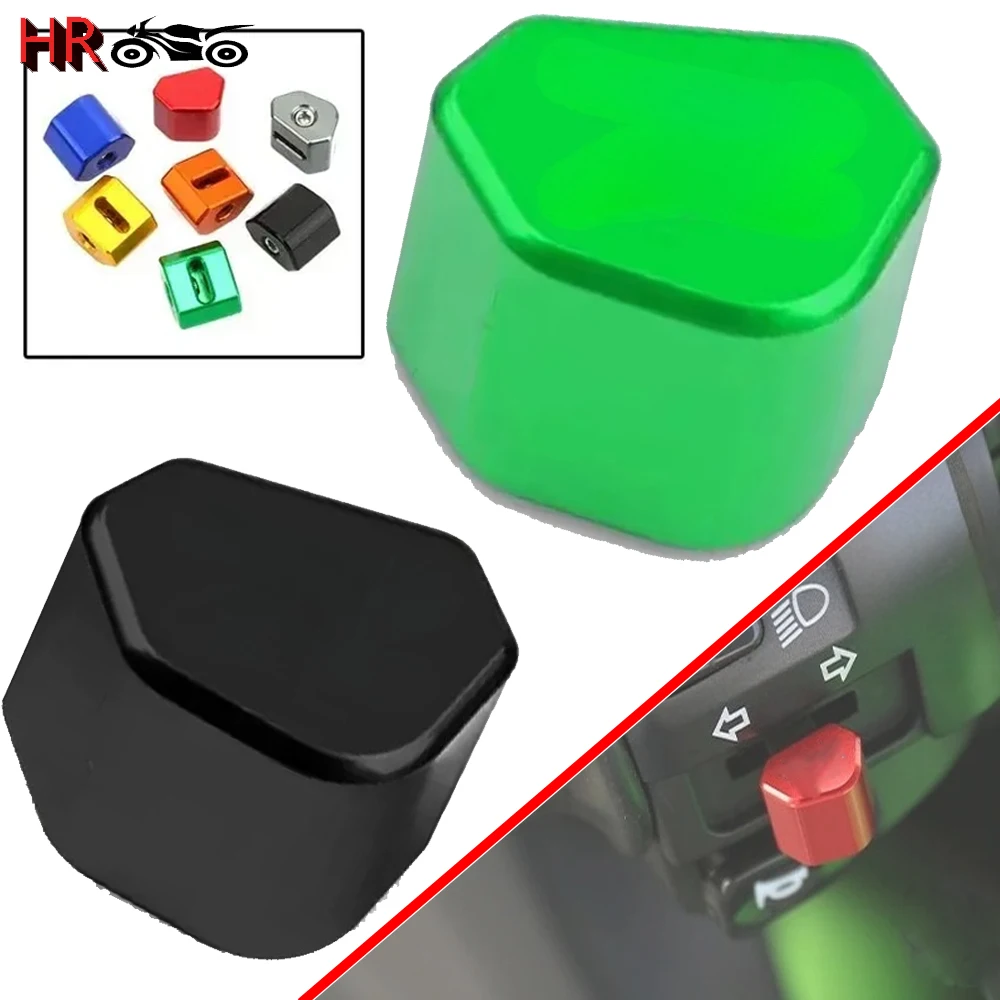For Kawasaki Z900 Z650 Z750 Z400 Z800 Z1000 Ninja 400 650 300 ZX6R ZX10R Mototcycle  Switch Button Turn Signal Switch Key cap