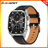 2025 KOSPET MAGIC P10 Men GPS Smartwatch Dual-Band GNSS 5ATM IP69K 180 Sport Mode 1000Nit AMOLED Anti-Fingerprint Bluetooth Call