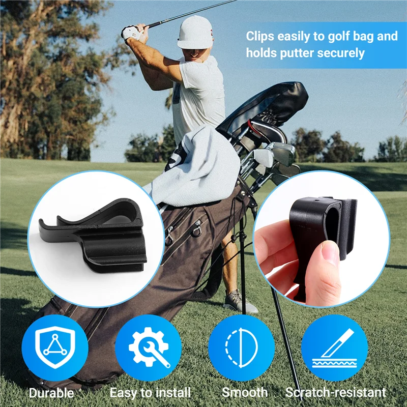 ABHS-15Pcs مشبك حقيبة الجولف على حامل مشبك المضرب وضع منظم علامة كرة النادي