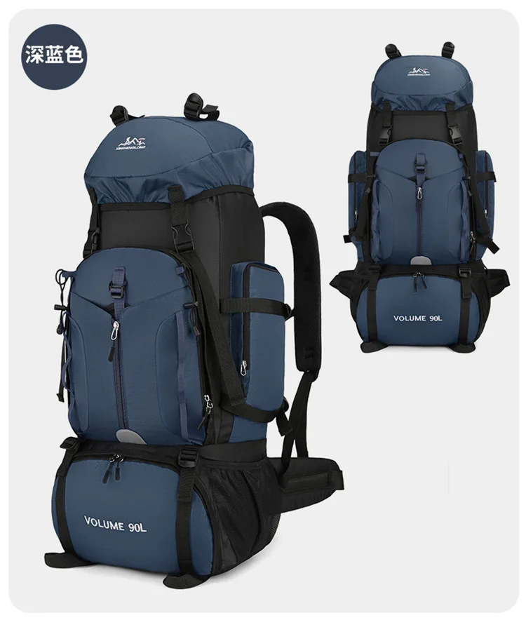 New Arrival Outdoor 90L Large Capacity Waterproof Hiking Camping Travel Backpack With Shoes Compartment - view 5