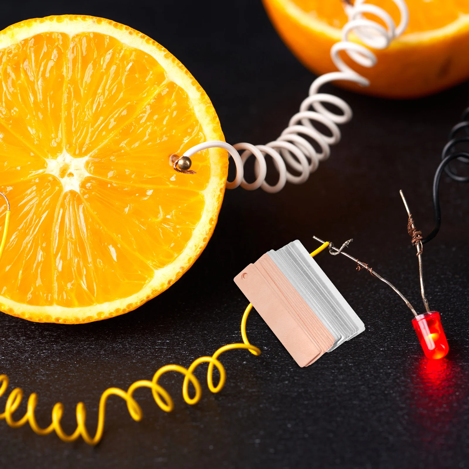 20Pcs Pure Zinc and Copper Electrode Sheets Anode Strips for DIY Science Experiments Making Plating Tools