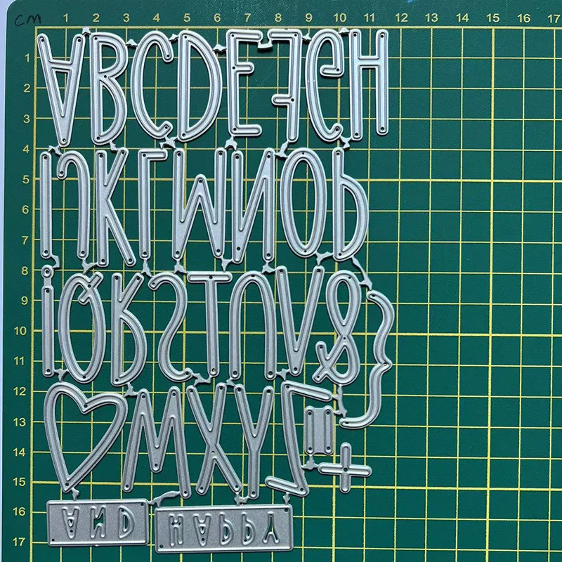 (9 Styles) 26 English Alphabet Letters Metal Cutting Dies DIY Scrapbooking Paper Photo Album Crafts Mould Cards Punch Stencils