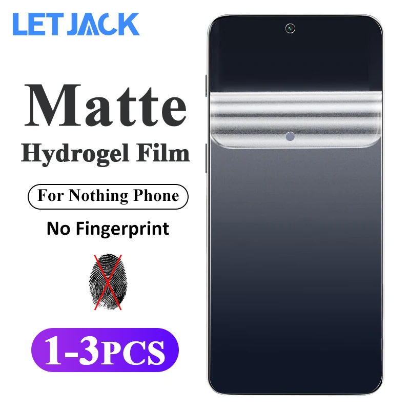 

1-3Pcs Anti Fingerprint Matte Hydrogel Film For Nothing Phone (1) Screen Protectors For Nothing Phone (2a) (2) Protective Film