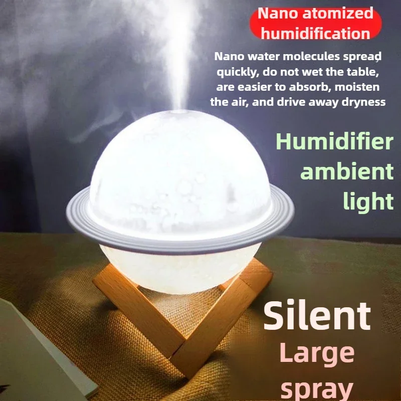 Multifunctional Humidifier Starry Sky Humidifier with Night Light Portable Desktop Silent Humidifier Bedroom Home Aromatherapy