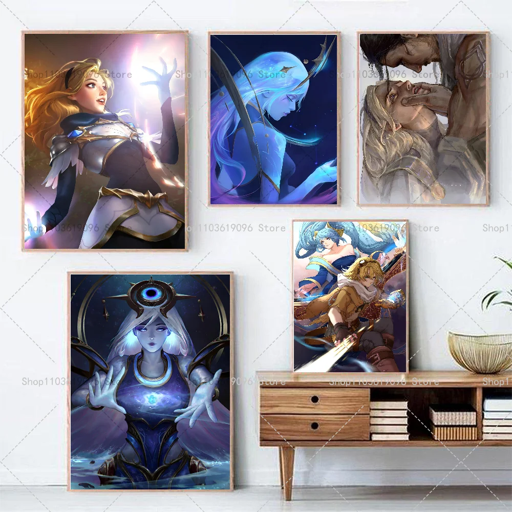 Game Lux L-League Of Legends Poster Paper Print Home Bedroom Entrance Bar Cafe Art Painting Decoration