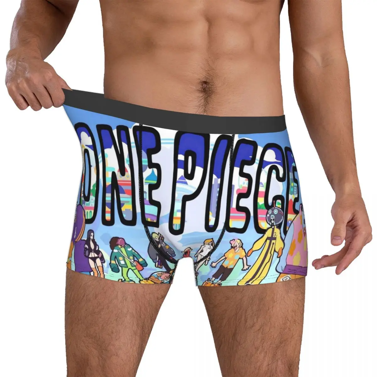 Luffy Zoro Tony Chopper Anime Boxers Novelty Gift For Men Funny Underwear one piece Boxer Shorts