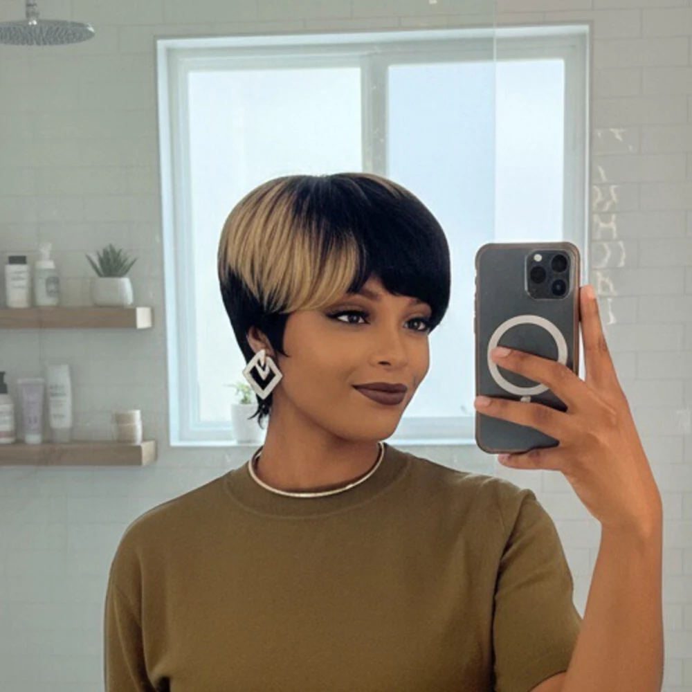 Pixie Cut Human Hai…