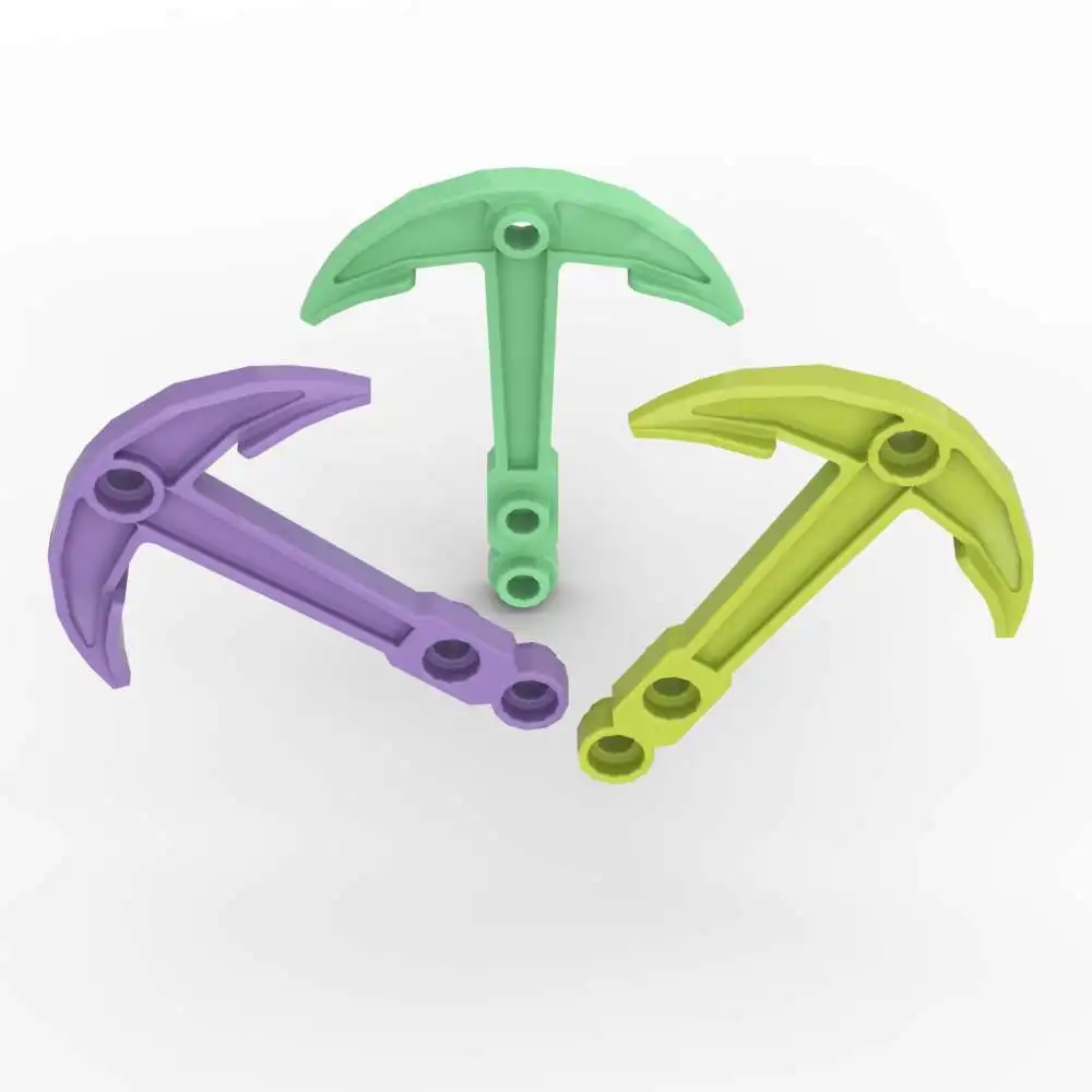 Moc 10 pçs 28979 navio empilhamento tijolo substituível 95354 barco âncora dois buracos superiores blocos de construção brinquedos adultos meninos presentes do feriado