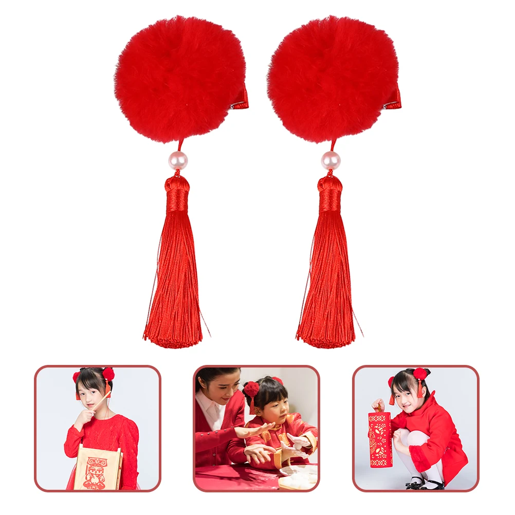 

Clips Kids Accessories for Girls Chinese Style Tassel Hairpin Elegant Lightweight Festival Party Hairstyle