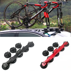 FOVNO Bike Rack for Car Roof Frame Vacuum Adsorption Bicycle Roof Frame MTB Mountain Road Bike Quick Install Car Racks Carrier