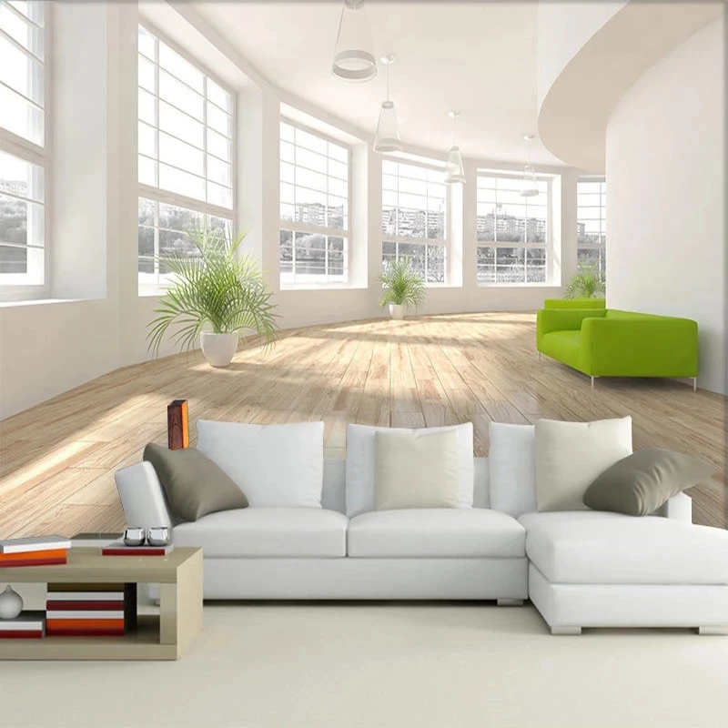 Customized Modern Simple 3D Space Expansion Mural Wallpaper Office Home Decor Living room TV background wall bedroom restaurant