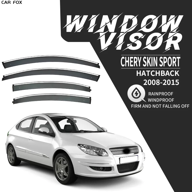 

For Chery Skin Sport 2008-2015 Plastic Window Visor Vent Shades Sun Rain Deflector Guard For Chery Skin Sport 2008-2015