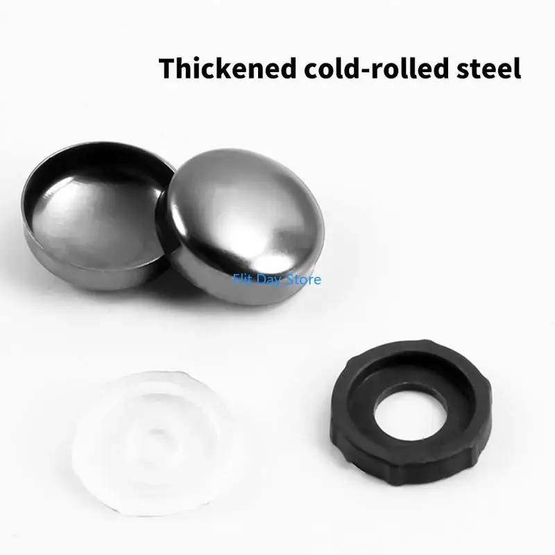 F92C 20Pcs 16mm Mirror Screws Caps Decorative Mirror Fixing Screws Plastic Washer view 2