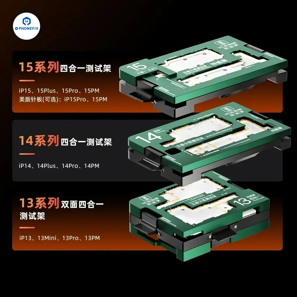 YCS Motherboard Mittlere Schicht Tester Vorrichtung Für iPhone X-16PM Logic Board Oberen und Unteren Rahmen Schichtung Prüfung iSocket werkzeuge