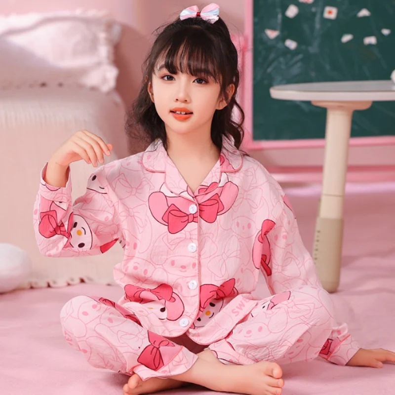 Sanrio cartoon star Dailu new children's long-sleeved trousers pajamas comfortable loungewear autumn loungewear set