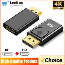 Adaptador Convertidor DisplayPort a HDMI 4K 30Hz/60Hz, Adaptador de Puerto de Pantalla DP a HDTV, Video y Audio para Laptop y PC