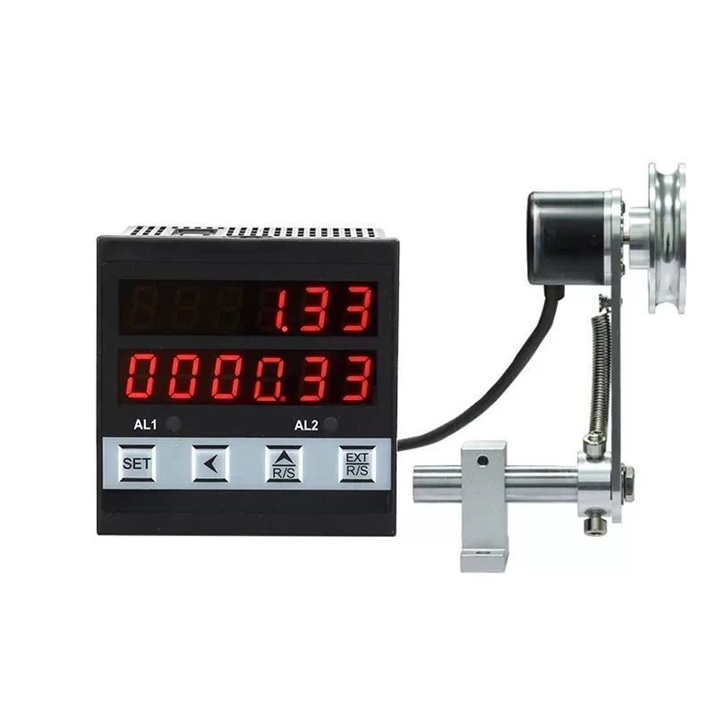 Electronic meter meter roller type linear velocity tester rotational speed meter speed encoder control line speedometer ST76-TD