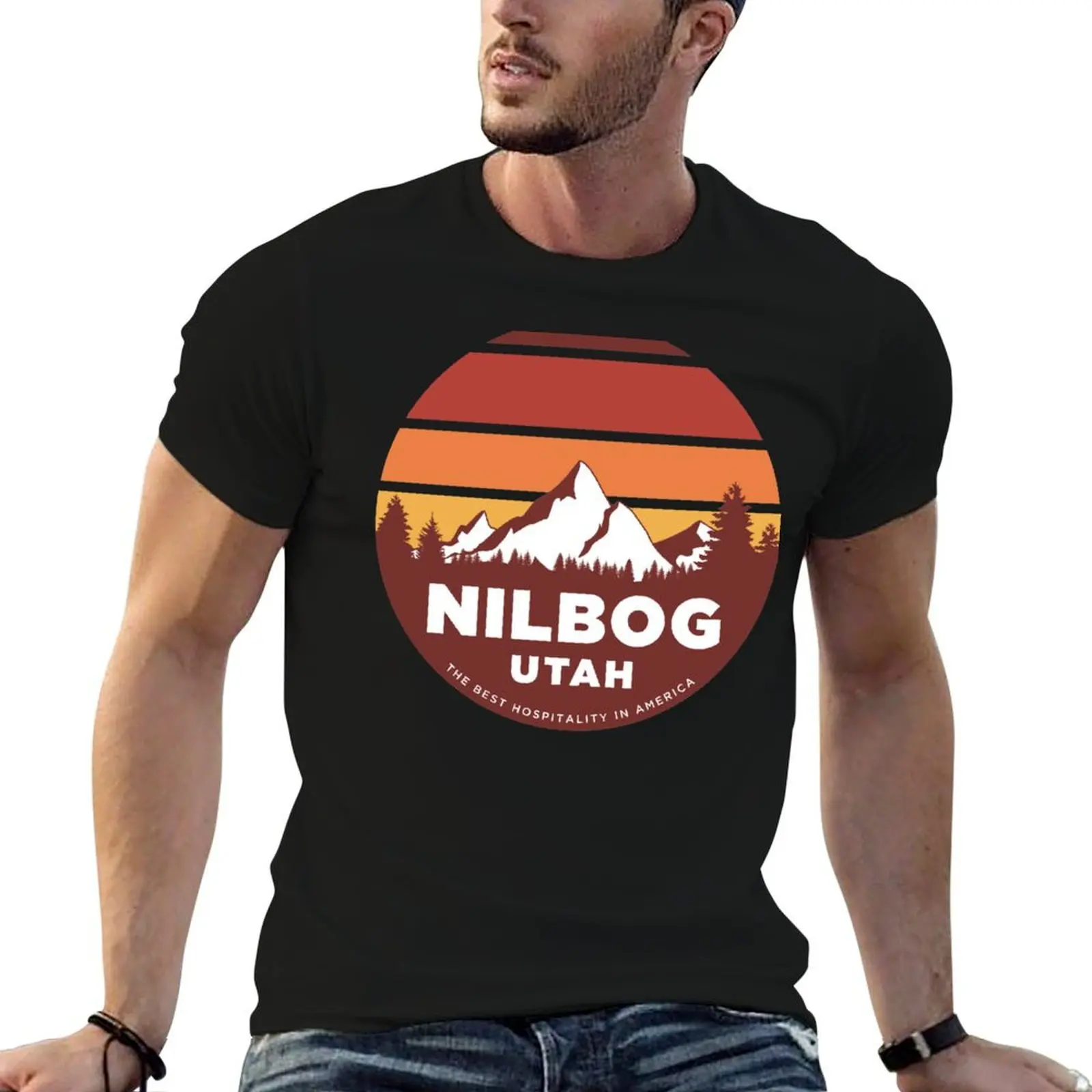 

man t shirts man pack shirts cotton T-Shirt t Nilbog, graphic Utah for