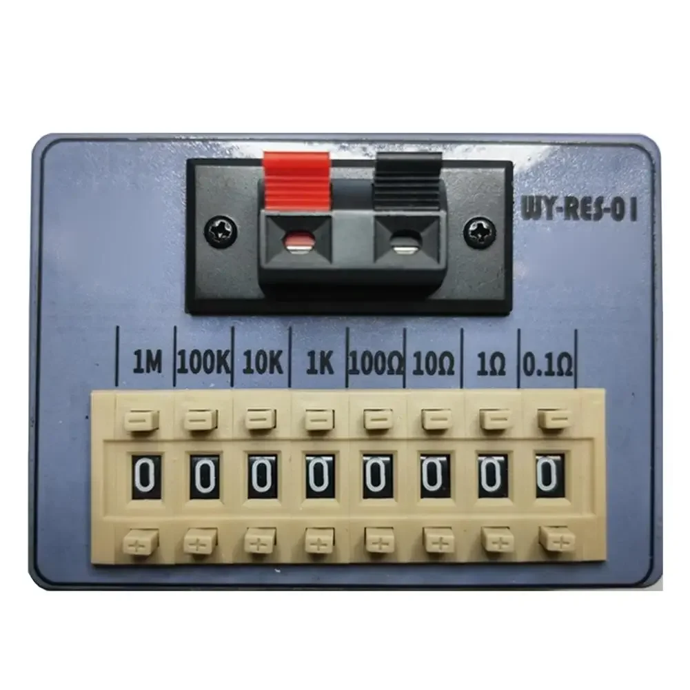 For WY-RES-01 Resistor Box Adjustable 0.1Ω-1MΩ 8 Step Selection Precise Resistance Tool For Electronics Lab
