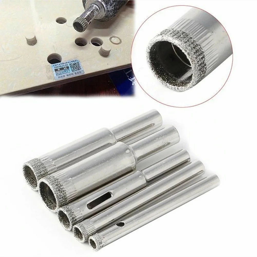 オープンホール用ダイヤモンド穴ソードリルセット,ガラス,セラミック,タイル,大理石,切断,5mm, 6mm, 8mm, 10mm, 12mm, 5個