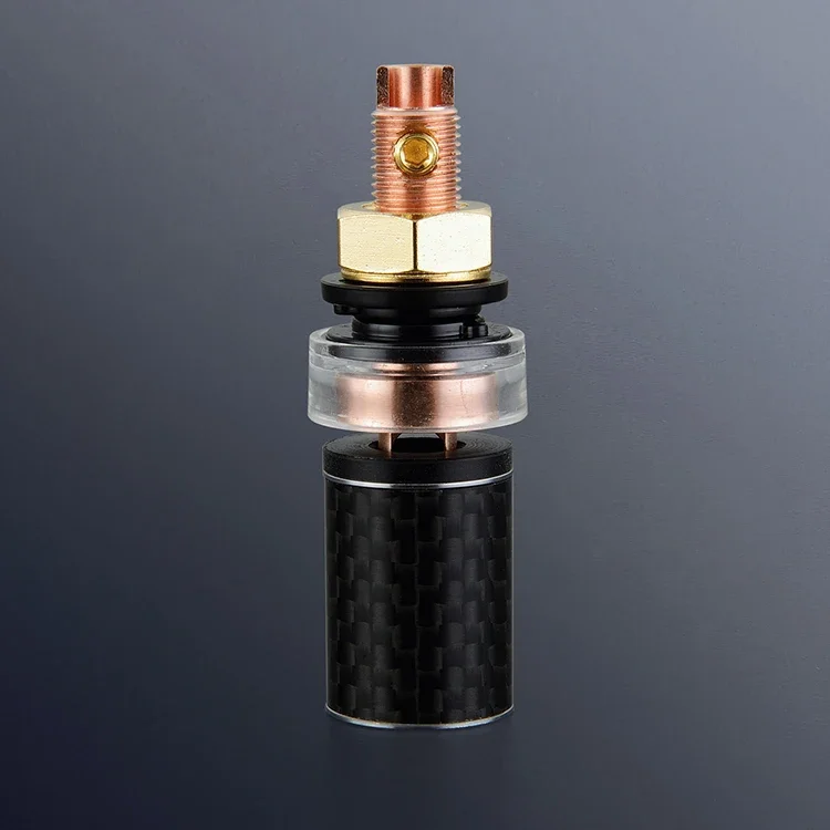 4PCS HI-End Viborg BP604 Pure Copper Carbon Fiber Speaker Terminal Binding Post