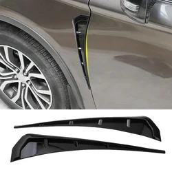 Fits 2016-2021 Honda Accessories Civic 10th Gen Front Fender Side Vent Air Flow Intake Carbon Fiber Print Black