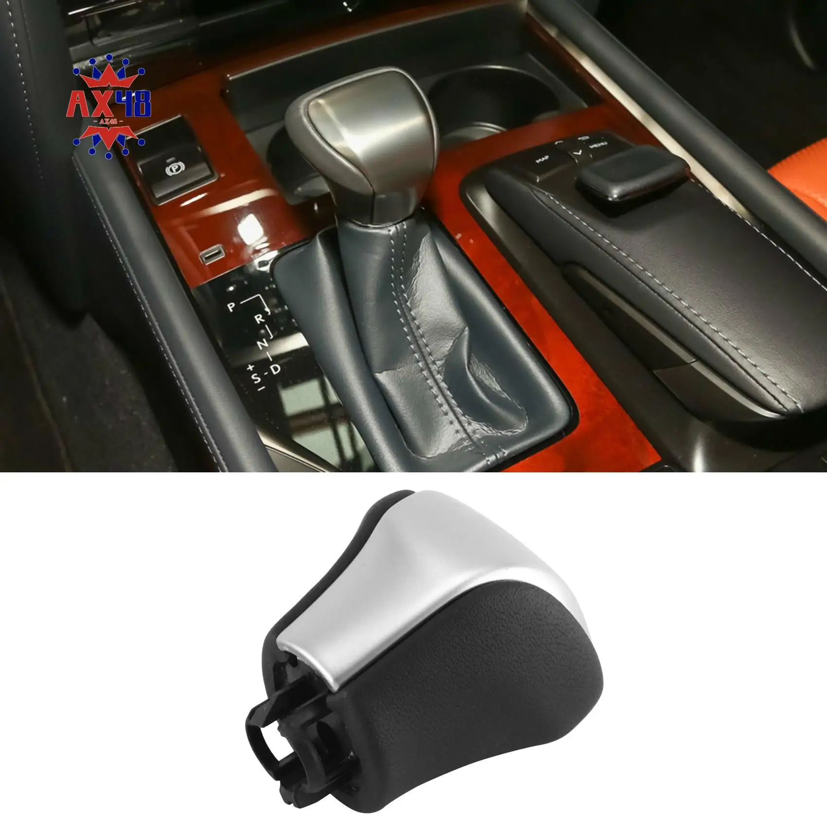 

AX48-Gear Shift Knob Shifter Head Gear Shift Knob Replace For Lexus LX450 LX460 LX570 2016-2019 / LS460 2013-2016