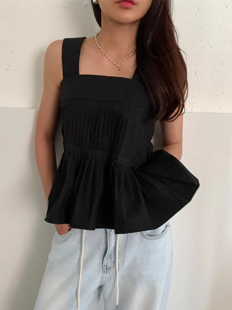 

Шикарный летний милый антивозрастной квадратный воротник-аккордеон со складками, универсальный дизайн для похудения, кружевная отделка Csole, женский irt