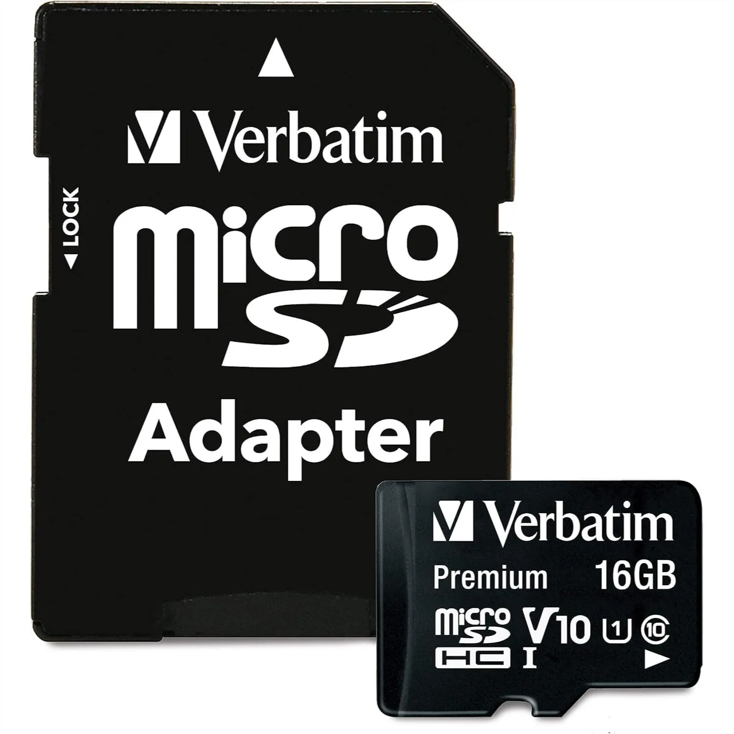 16GB microSDHC Memory Card with Adapter UHS-I V10 Class 10 for Full HD Video