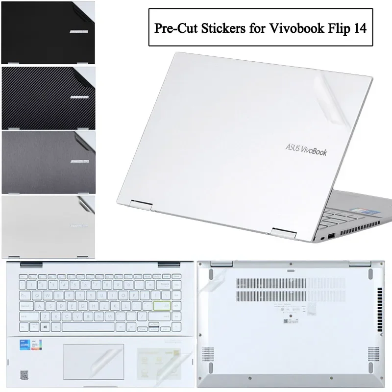 

Vinyl Sticker Skin for ASUS Vivobook Flip 14 TP470E R460E TP401C TP401M Laptop Decal Cover Film for 14F 2021 TM420 TP420UA