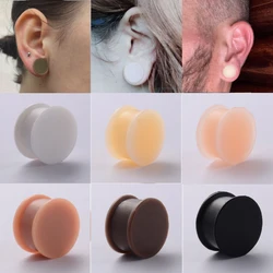3-50mm Silicone Double Flared Ear Plugs Piercing Expander Piercing Ear Tunnels Stretchers Plug Oreille Ear Gauges Body Jewelry