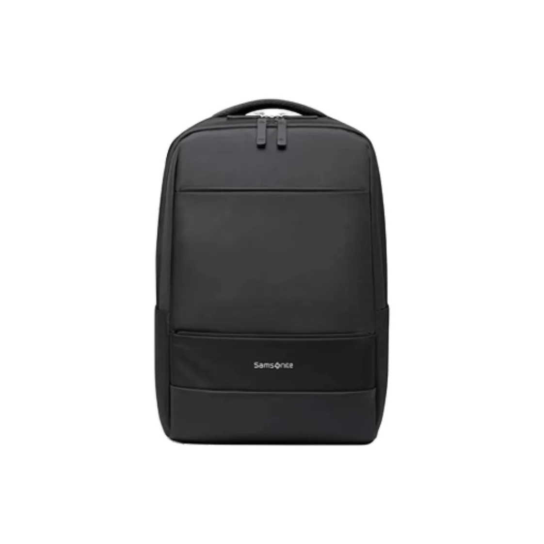 Mochila SAMSONITE de Tecido de Alta Densidade com Couro Microfibra, Tamanho Médio, Masculina, Preto/Cinza/Azul Escuro