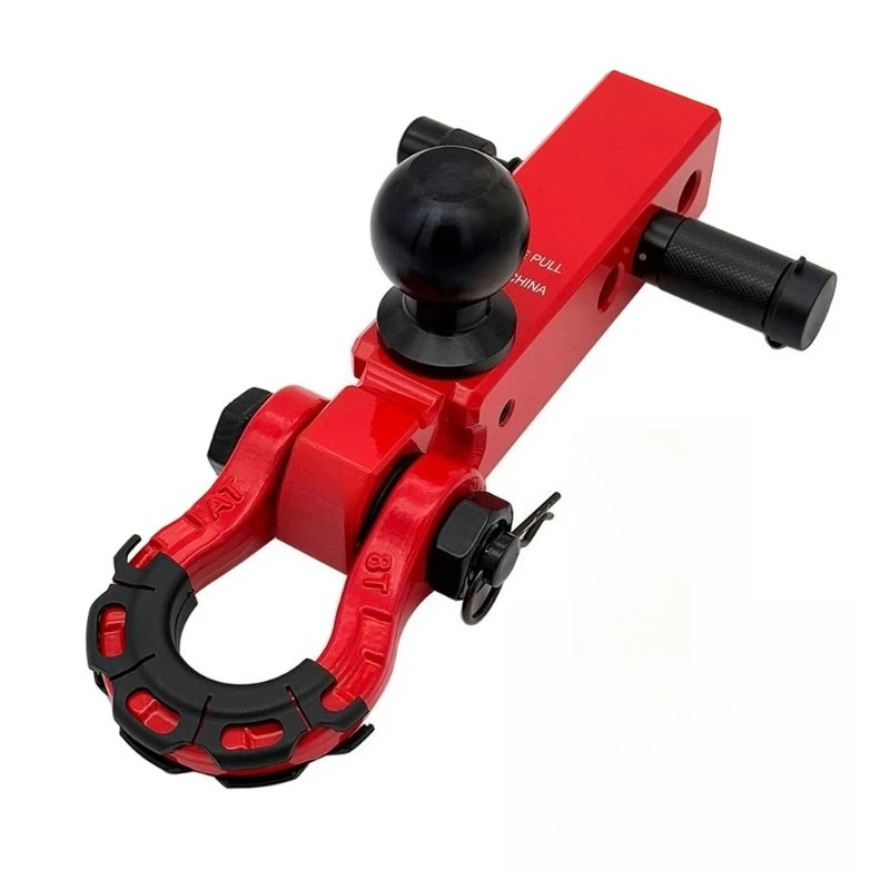 For Off-road Trailer Hook Extended Trailer Arm with Ball , Universal Square Mouth, Solid Large Pull Off-road Vehicle Hook