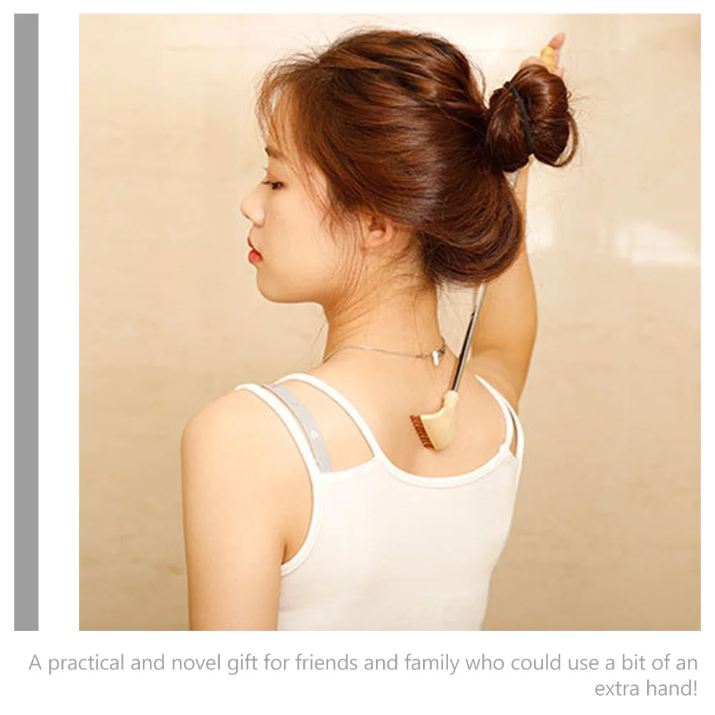 

Retractable Wooden Back Scratcher Adjustable Long Handle Portable Body Massager Durable Itching Relief Tool For Adults