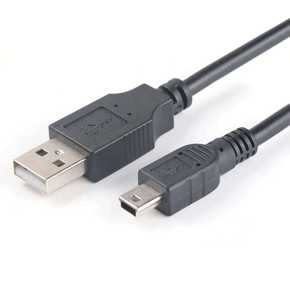 0.5 Meter Mini USB Data Cable T-type Port USB Male Data Sync Charger Cable Black Charging Convert Adapter Cable