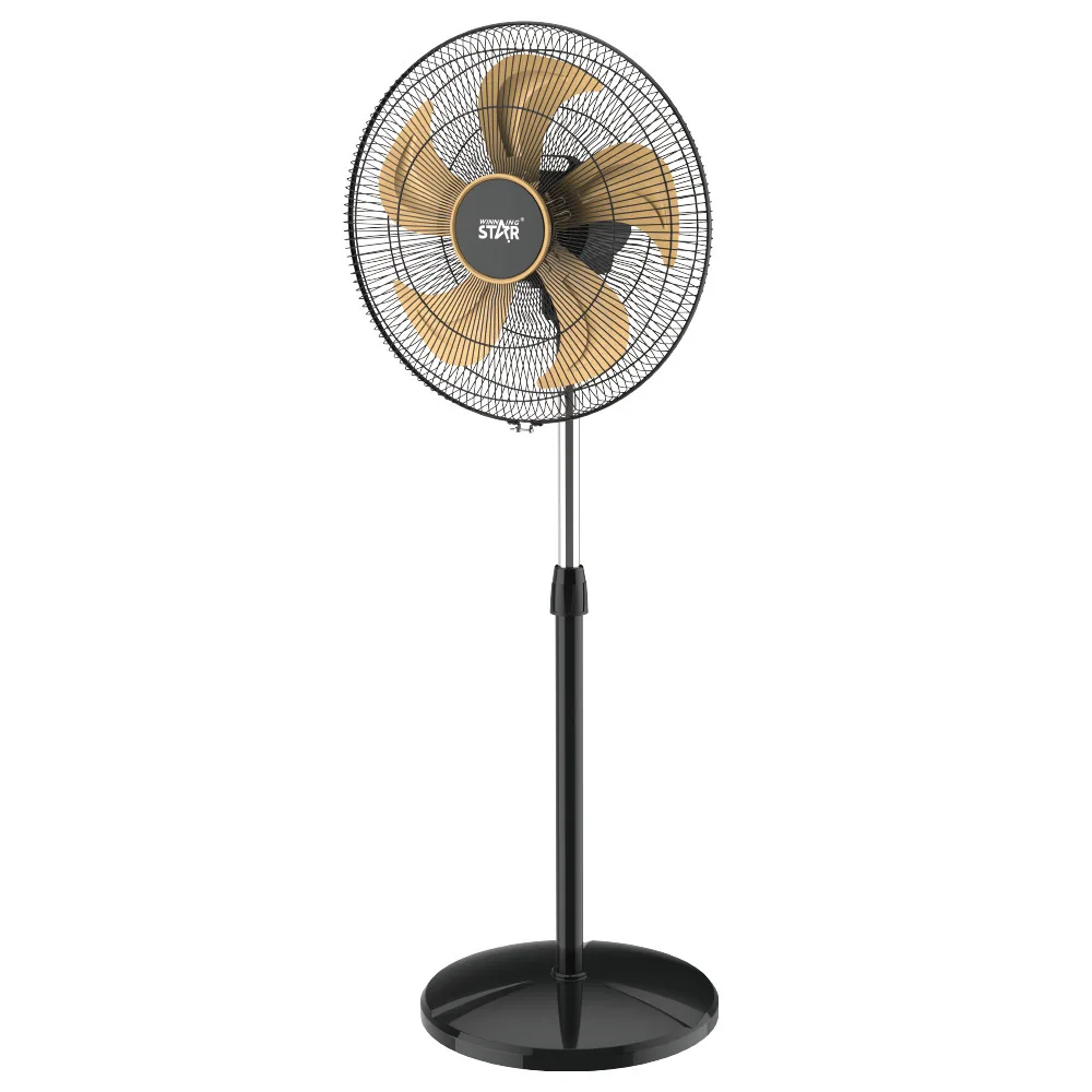 High-Power 18-Inch Household Portable Floor Fan Business Model Mechanical Control Durable Metal Construction Electric Source