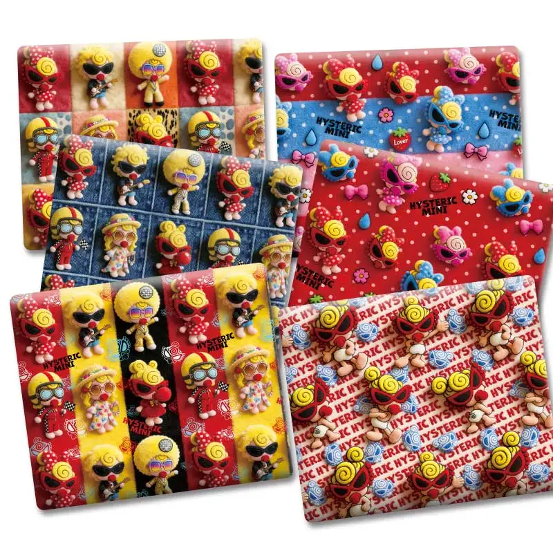 

Ткань для детской одежды и домашнего текстиля с мультяшным принтом, 140 см, для шитья, рукоделия, пэчворка, квилтинга, ручной работы