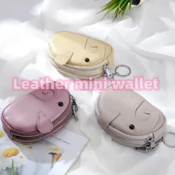 Cartera de cuero para mujer, monedero de cuero, bolso de monedas, carteras de almacenamiento de cambio multifuncionales, Mini billetera