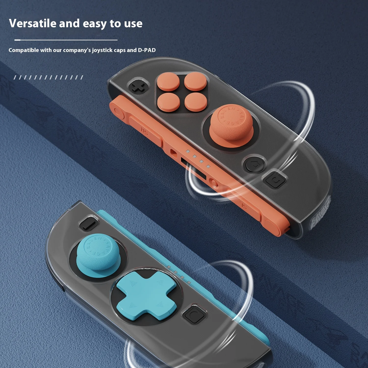 Savage Raven By Skull & Co Switch2 Split Protective Case, Detachable Main Case Joy Con Handle Case Lightweight Scratch Resista