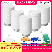 Tuya Zigbee Smart Home Thermostatic Valves For Radiators Zigbee Trv Valve Connected Thermostatic Valves Temperature Controller