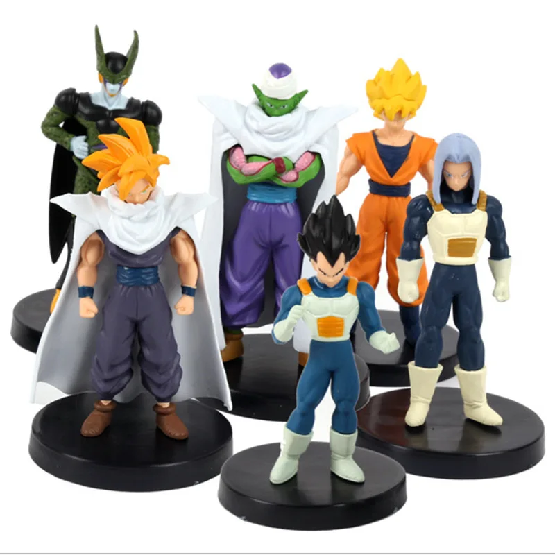 Dragon Ball Super Goku Vetega Majin Buu Freeza Beerus Whis Mark Karin Gotenks PVC Figures Anime Collectiable Model 1Set Toys