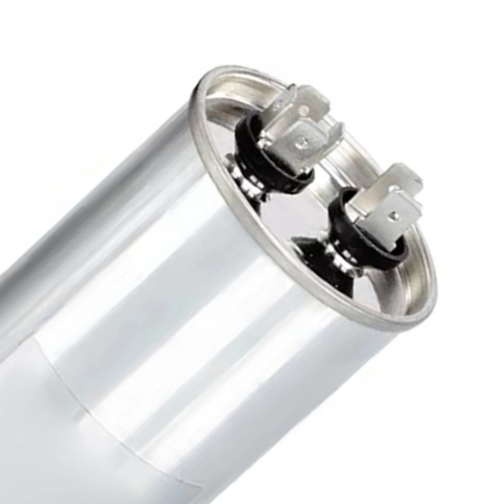 Capacitor Metálico CBB65A 70uF 450V para Aplicações de Motor de Ar Condicionado com Etiquetas de Identificação de Terminais Claras